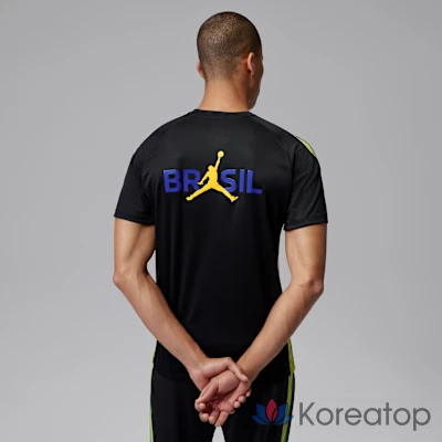 Футболка мужская Jordan Brazil Strike Dri-FIT Soccer Short-Sleeve Knit Top