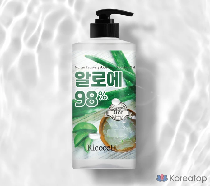 Успокаивающий гель с алоэ вера Ricocell Nature Recovery EX, 1 л, 1 шт.