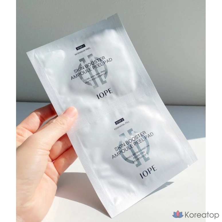 Ампула-пилинг IOPE Skin Booster, отшелушивающая подушечка для очищения пор, 1 шт.