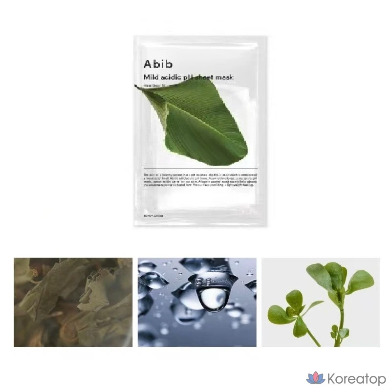 Тканевая маска для лица Abib с мягким кислым pH и гелем Asungcho Fit, 30 мл, 10 листов, 3 упаковки.