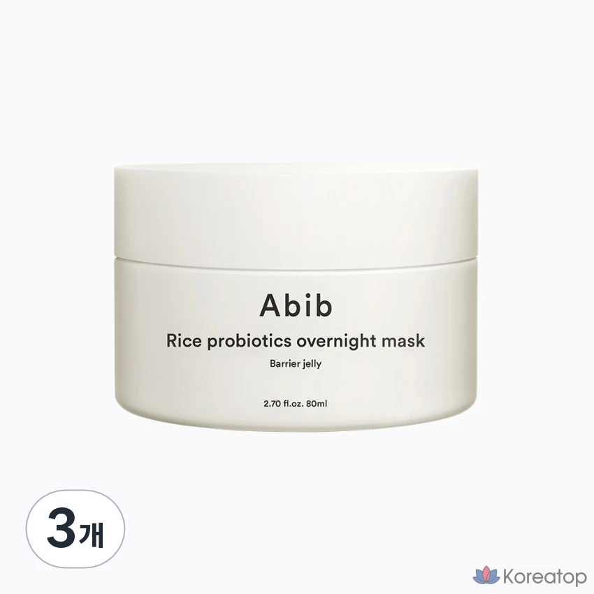 Ночная защитная маска-гель AbiB с рисовыми пробиотиками, 80 мл, 3 шт.