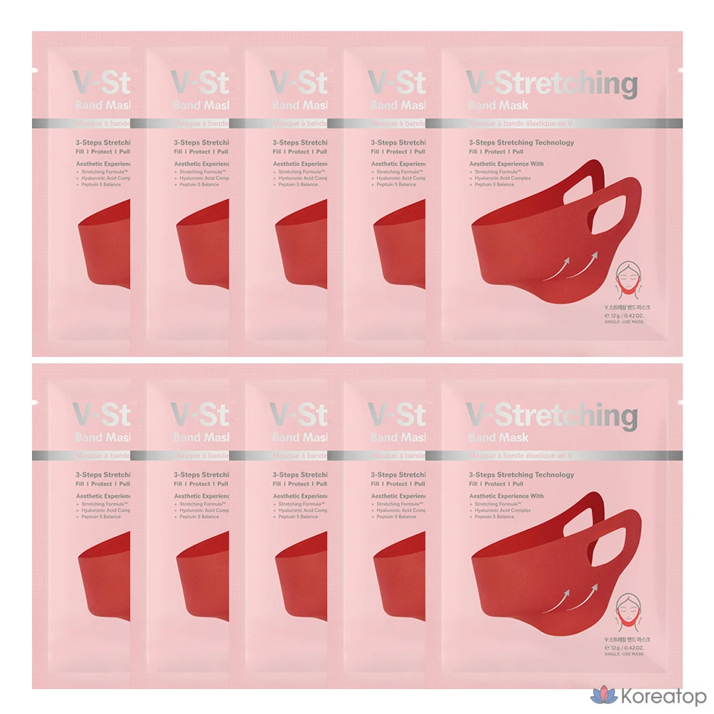 Тканевая маска для лица Bellasoo V Stretching Band Mask, 10 шт.