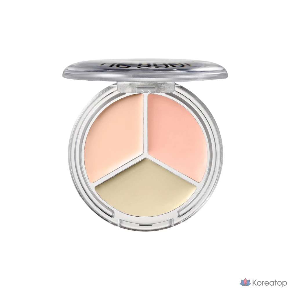Консилер The Saem Cover Perfection Triple Pot Concealer Glow, оттенок 19C, 6 г, 1 шт.