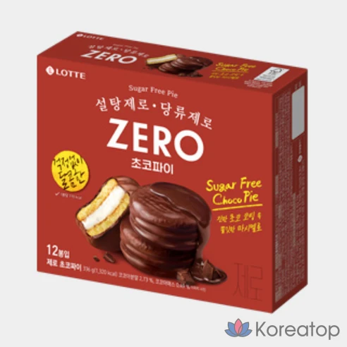 Шоколадные пирожные Lotte Zero Choco Pie, 336 г