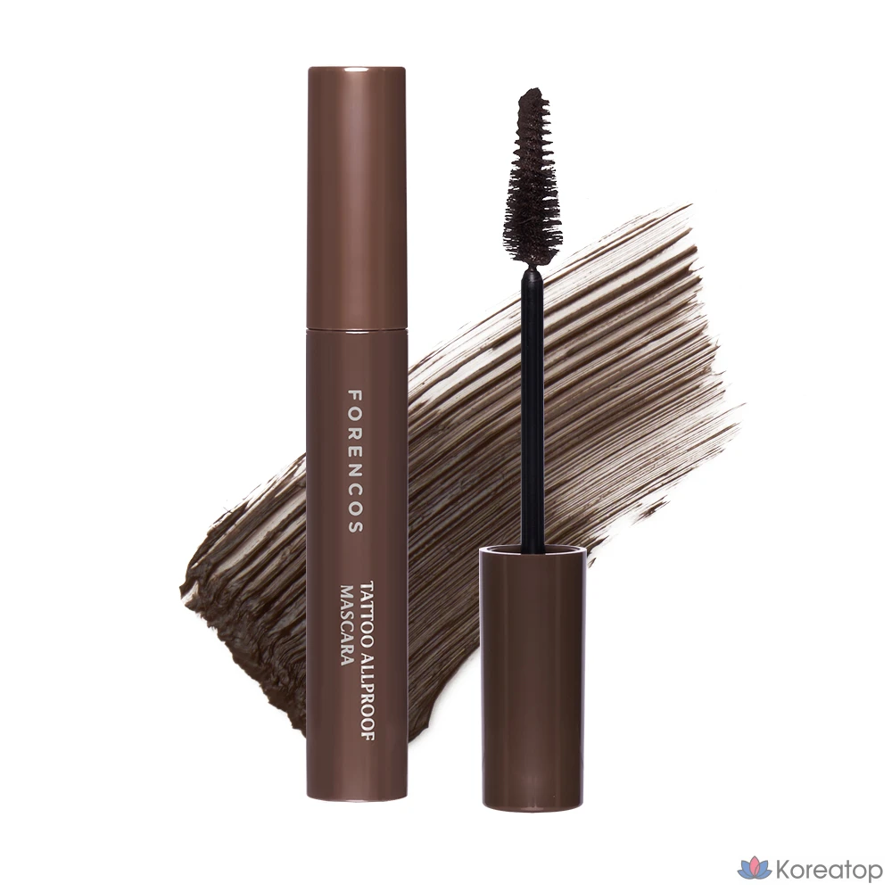 Тушь для ресниц Forencos Tattoo Allproof, 8 г, оттенок 02 темно-коричневый, 1 шт.