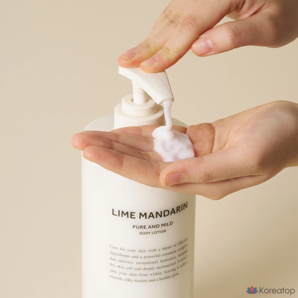 Лосьон для тела AVCA Pure &amp; Mild с керамидами, лайм и мандарин, 800 мл, 1 шт.