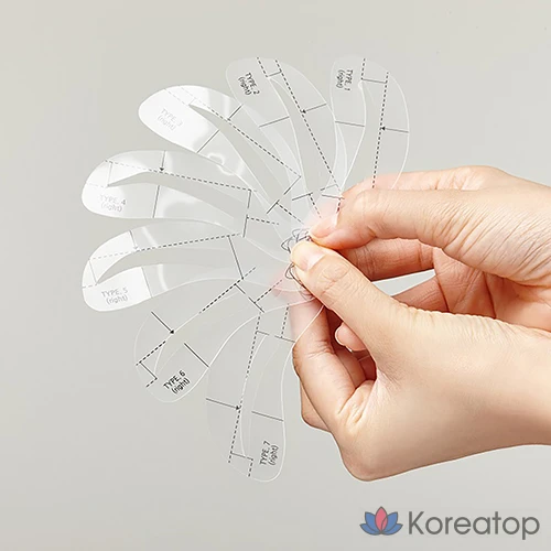 Набор для прорисовки бровей Marshique Eyebrow Pro, рамка для бровей, 10 разных цветов, 1 шт.