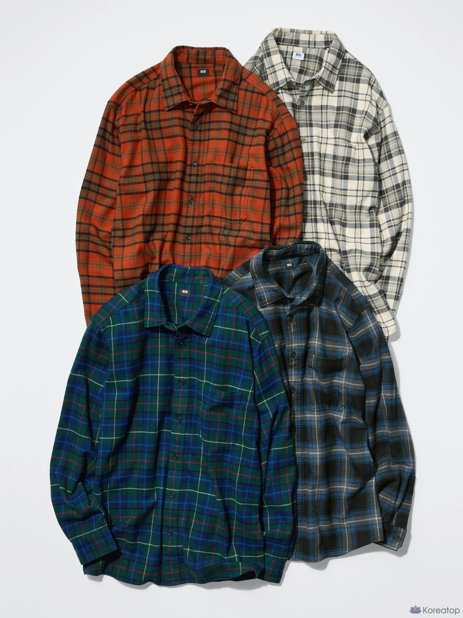 Рубашка Uniqlo Flannel Shirt Tartan Check E