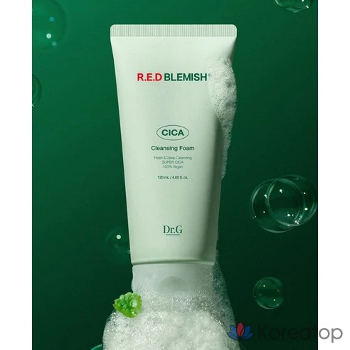 Очищающая пенка Dr.G Red Blemish Cica Cleansing Foam