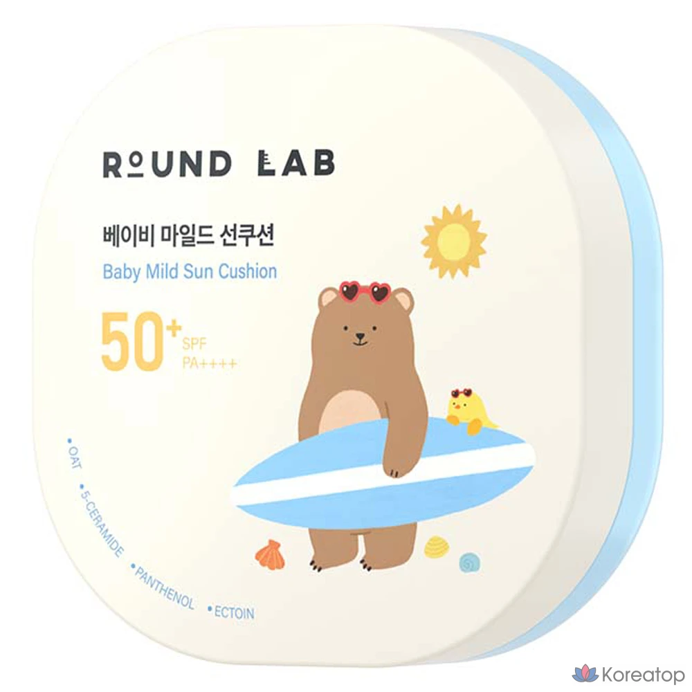 Солнцезащитный крем Round Lab Baby Mild Sun Cushion SPF50+ PA++++, 16 г, 1 шт.