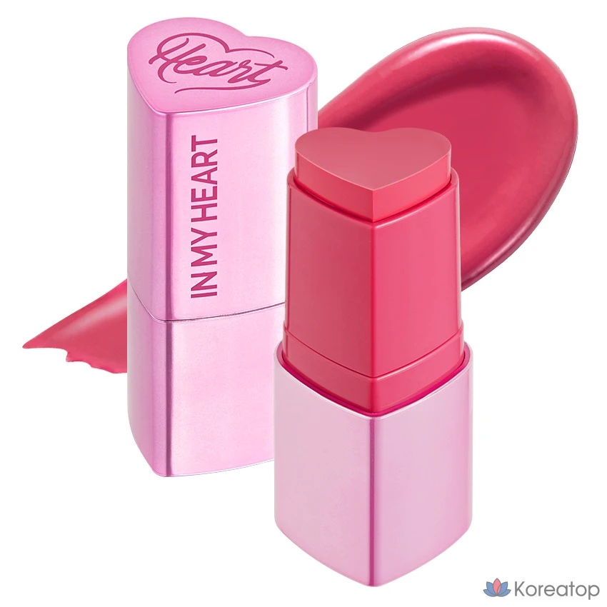 Румяна-стик Touch in Sol Pretty Filter In My Heart, 6 г, розовый, 1 шт.