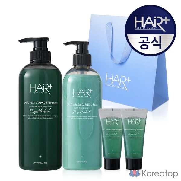 Набор для ухода за волосами Hair Plus с охлаждающим шампунем Offresh для укрепления кожи головы и борьбы с перхотью, 1 шт.