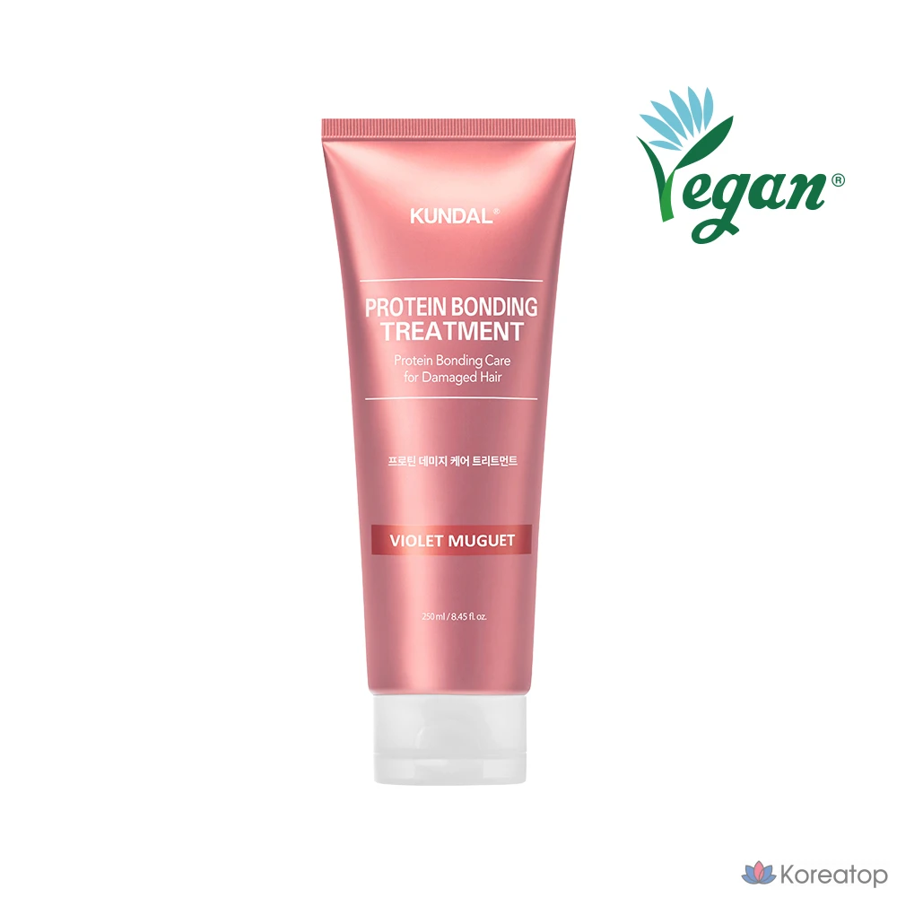 Kundal Protein Damage Care Средство для ухода за волосами с ароматом Violet Muge, 1 шт., 250 мл