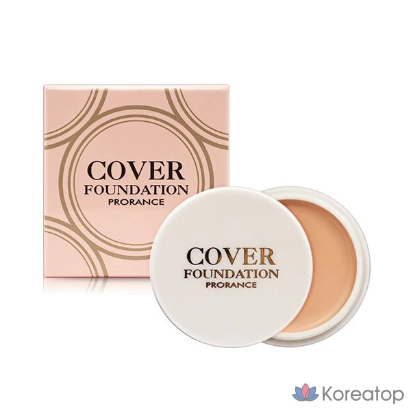 Тональный крем Prorance Cover Foundation, оттенок 21 Natural Beige, 16 г, 1 шт.