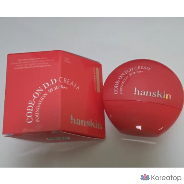 Крем-тональная основа HANSKIN Code On DD Cream Foundation, 35 мл, 1 шт., фото 2