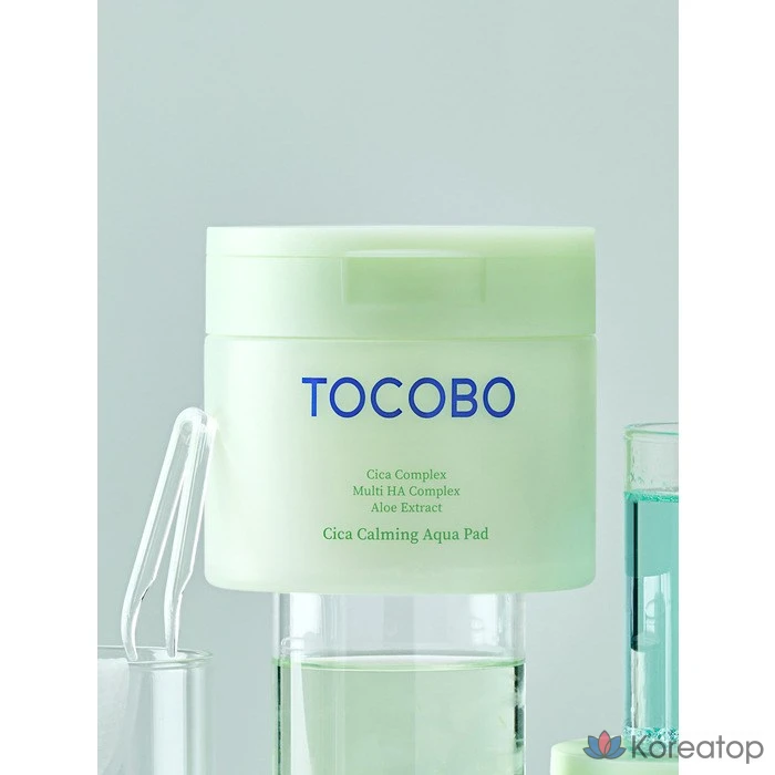 Успокаивающие аква-патчи Tokobo Cica, 160 мл, 1 упаковка, 60 листов.