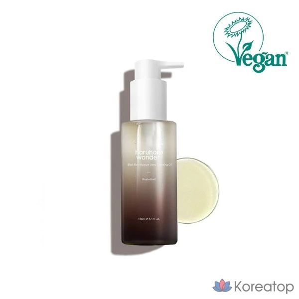 Увлажняющее очищающее масло Haru Haru Wonder с черным рисом, 150 мл
