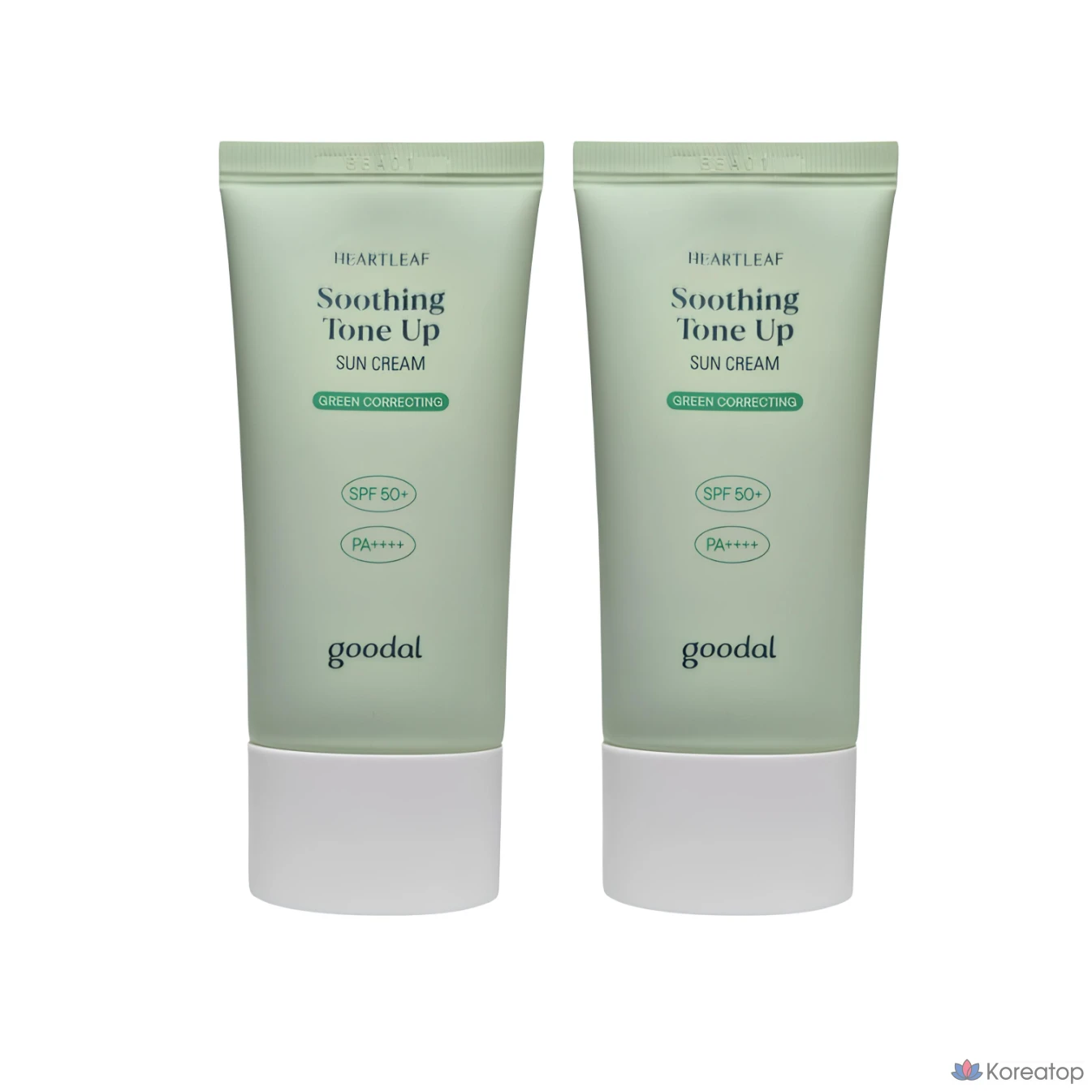 Солнцезащитный крем Goodal Eoseongcho Green Tone-up Sun Care, увлажняющий успокаивающий солнцезащитный крем Goodal с низким уровнем раздражения кожи, 100 мл, 1 шт.