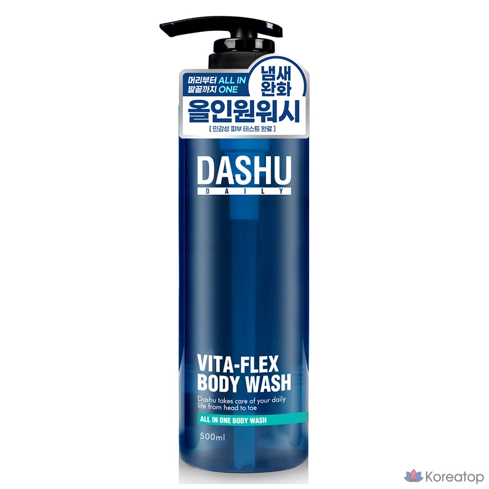 Гель для душа DASHU Daily Vitaplex All-in-One, 500 мл, 1 шт.