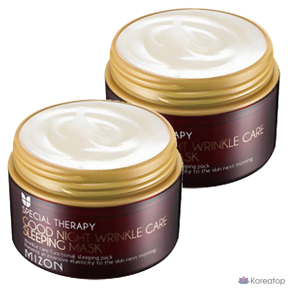 Набор из 2 ночных масок Mizon Good Night Wrinkle Care.