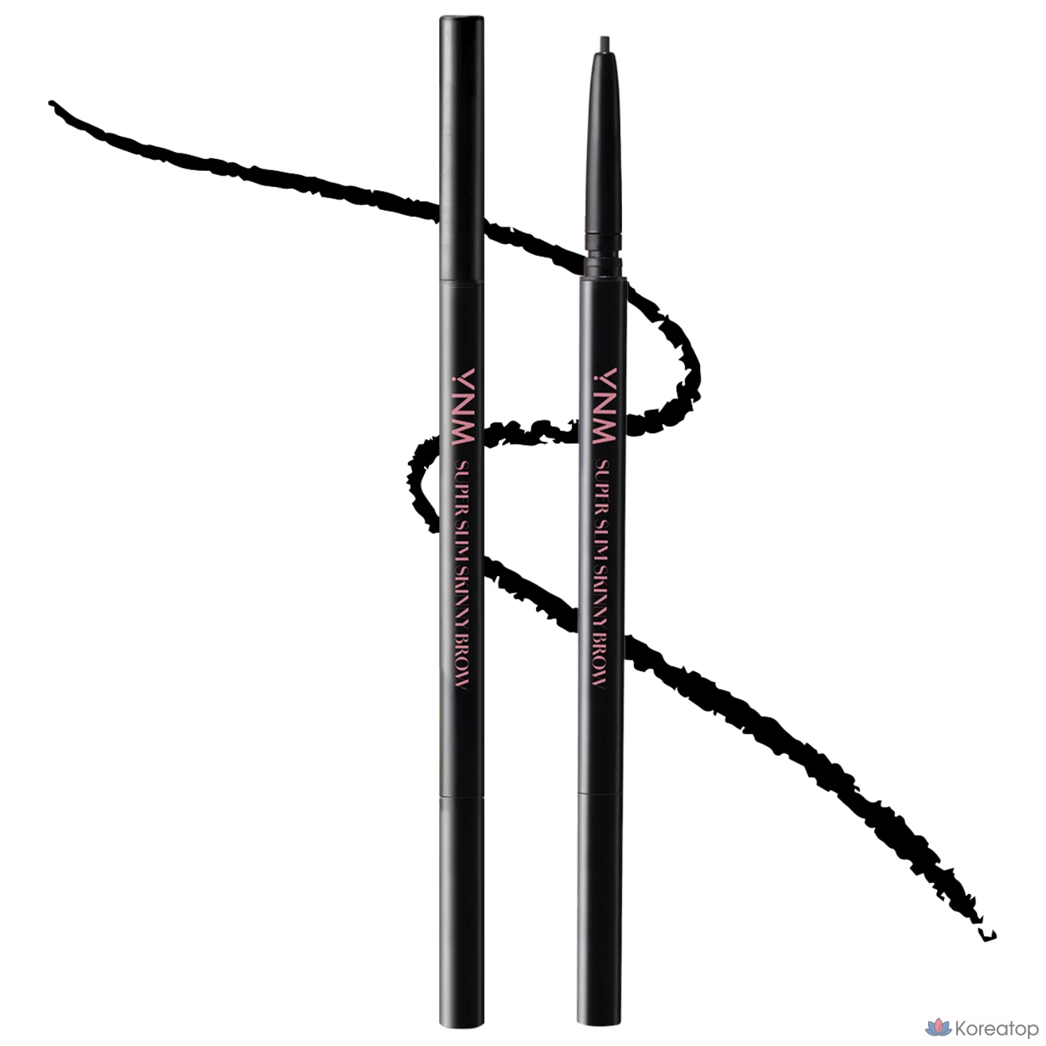 YNM Super Slim Skinny Brow, 1 шт., 01 Черный