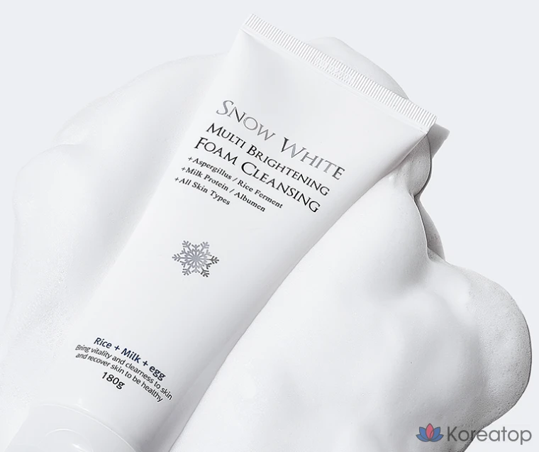 Очищающая пенка для лица Beauty Recipe Snow White Multi-Brightening Foam Cleansing, 180 г, 1 упаковка