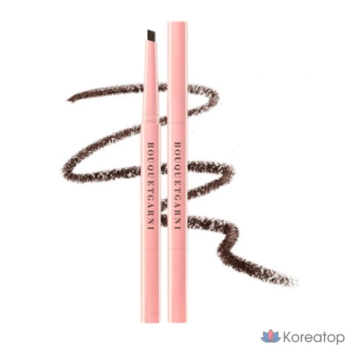 Автоматический карандаш для бровей Bouquet garni Auto Pencil Slim Eyebrow, оттенок 02 Dark Brown, 0.2 г, 1 шт.