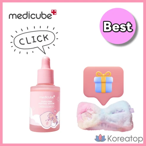 [Без сладкой ваты] Ампула Medicube PDRN Pink Peptide Little Apeach Edition (30 мл)