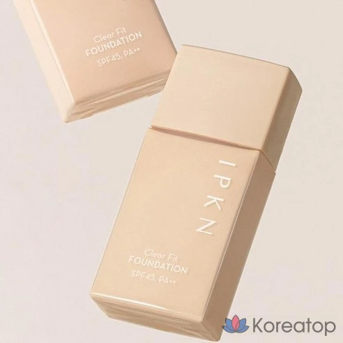 Тональный крем Lipken Clear Fit Foundation SPF45 PA++ 40 мл, оттенок 02 Ваниль