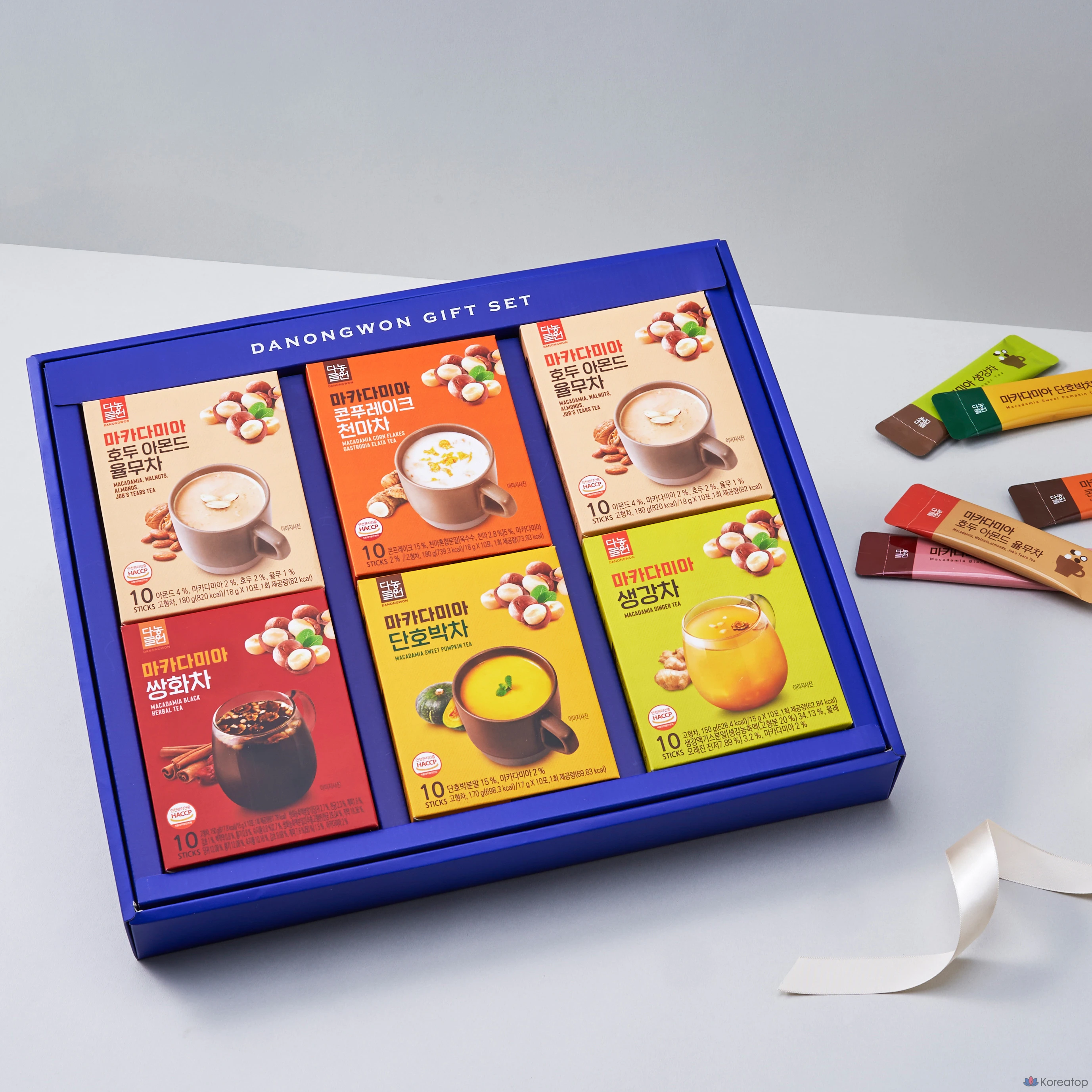 Набор для ухода Danongwon Powder Tea No.1 + Shopping Bag Set, 6 шт.