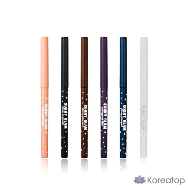 Подводка для глаз Prorance Sunny Glam Glittering Gel Liner Pencil Auto, оттенок 4 Purple, 1 шт., фото 2