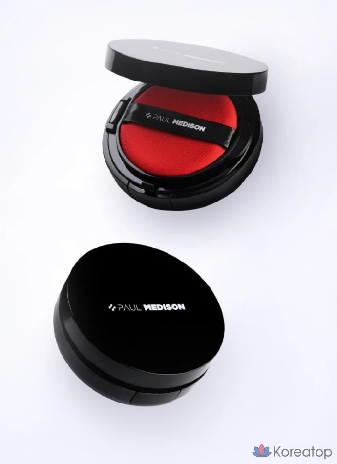 Тональный крем-кушон PAUL MEDISON Deep Red Glutathione Cover Cushion Foundation, 14 г, № 21, 1 шт.