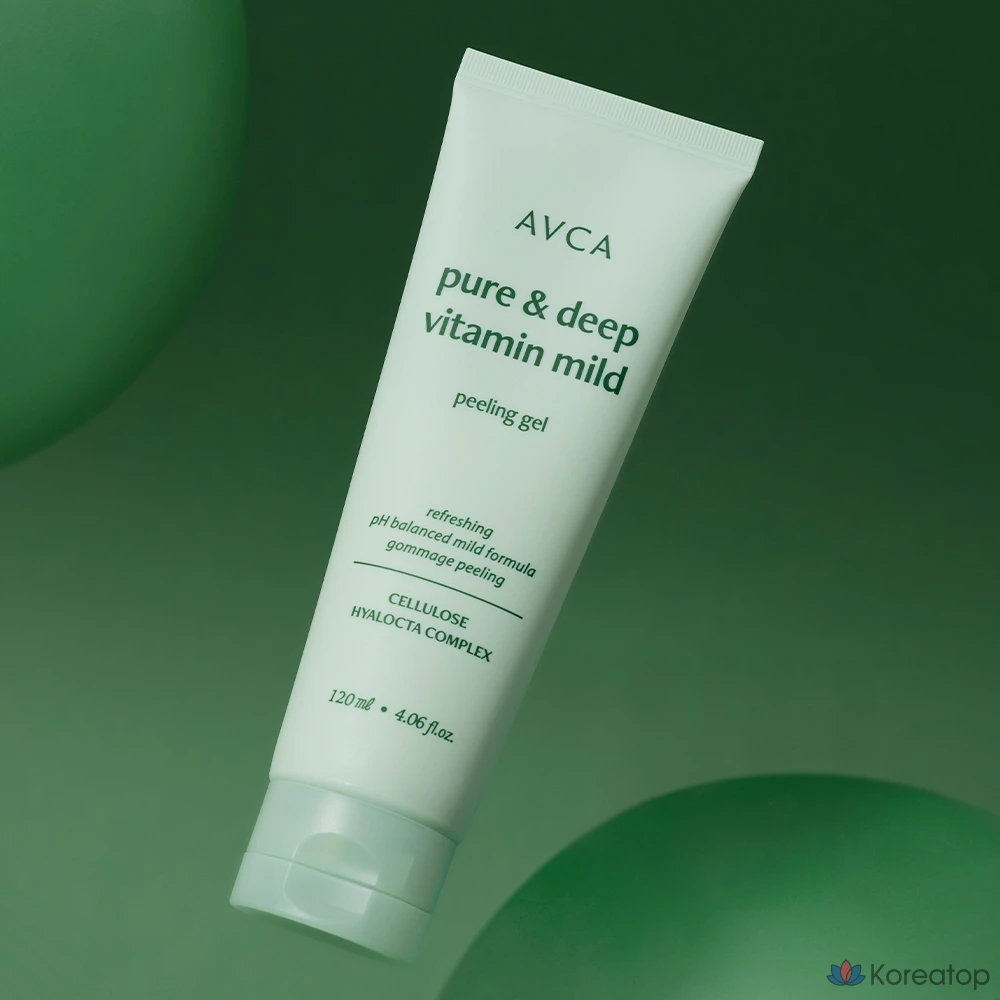 Гипоаллергенный отшелушивающий гель AVCA Pure &amp; Deep Vitamin с мягкой кислотностью, 120 мл, 1 шт.