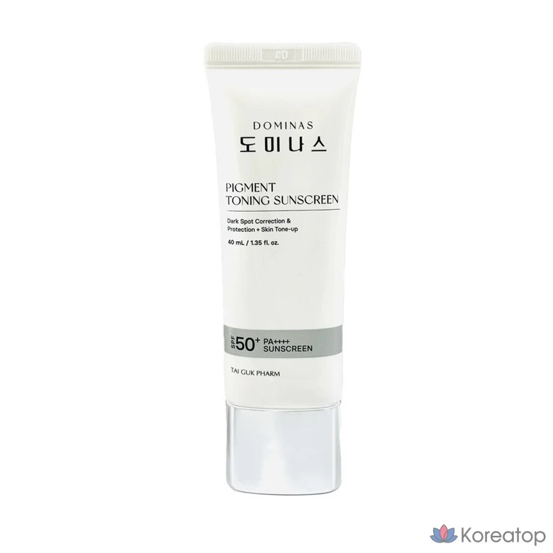 Солнцезащитный крем Dominas Sun Cream с пигментацией, тонирующим эффектом, эффектом борьбы с веснушками и транексамовой кислотой, 1 шт., 40 мл