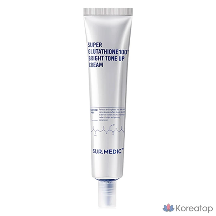 Крем для выравнивания тона кожи SUR.MEDIC+ Super Glutathione 100™ Bright Tone Up Cream, 1 шт., 40 мл