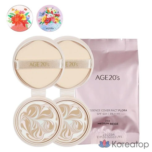 AGE 20s Pact Moisture Тональная основа-кушон SPF 50+ 21 Light beige № 21