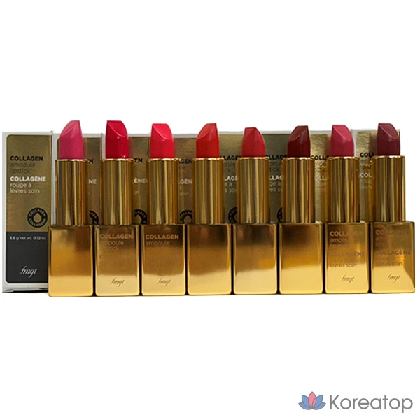 Помада-ампула The Face Shop FMGT с коллагеном, 3,5 г, 1 шт., оттенок 08 Gel-Sing Coral.