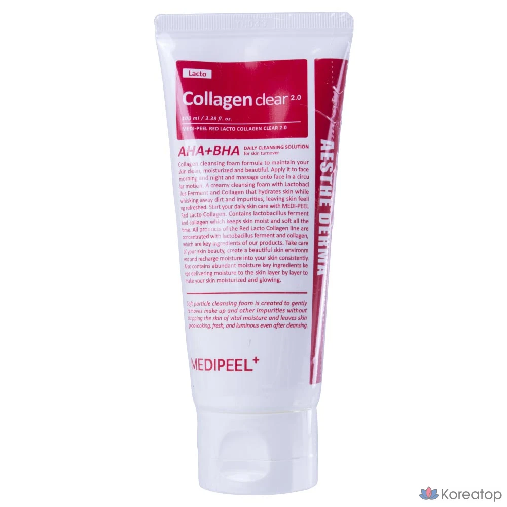 Очищающая пенка для лица Medi-Peel Red Lacto Collagen Clear Foam Cleanser 2.0, 100 мл, 1 шт.