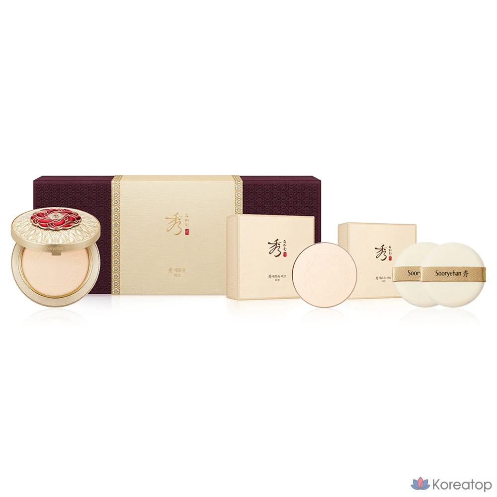 Набор Beautiful Chae Hwa Yoon Pact 20g + сменный блок 20g + 2 спонжа, № 23, 1 шт.