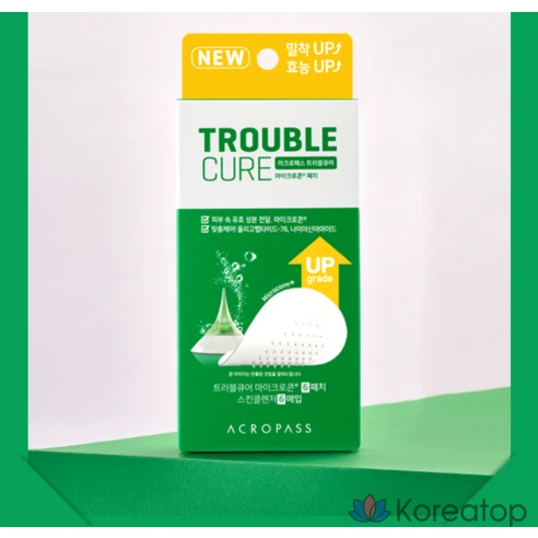 Патчи от прыщей с микроиглами AcroPass Trouble Cure Set (6 очищающих салфеток + 6 патчей)