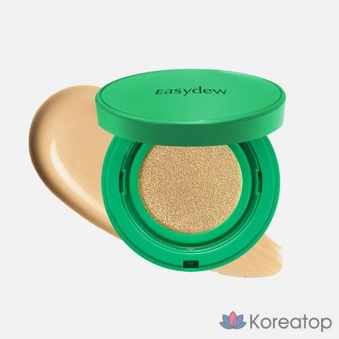 Тональный кушон Easydew Mela B Toning Ampoule Cushion SPF 50+ PA+++ (оттенок 23 Beige) с основным блоком 15 г и сменным рефилом 15 г