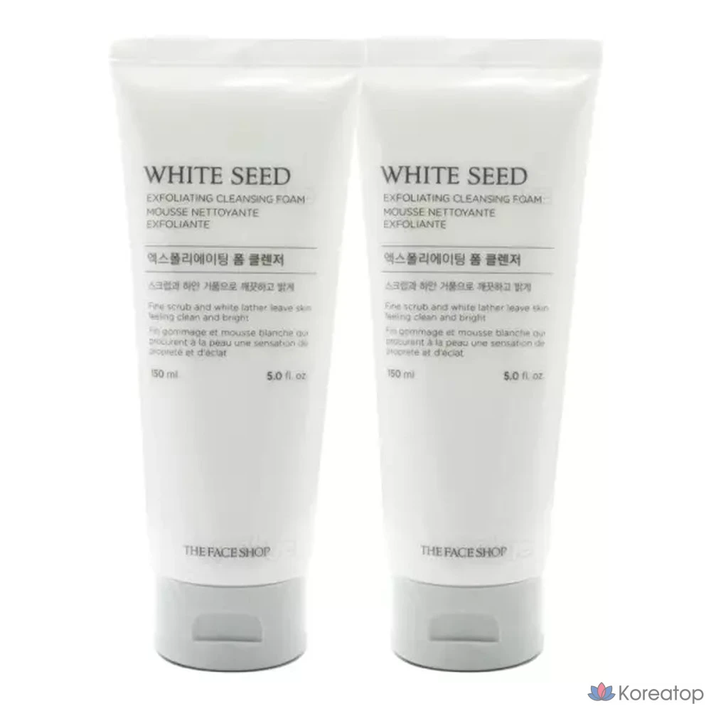 Пилинг-пенка для умывания The Face Shop White Seed Exfoliating Foam Cleanser, 150 мл, 1 шт.
