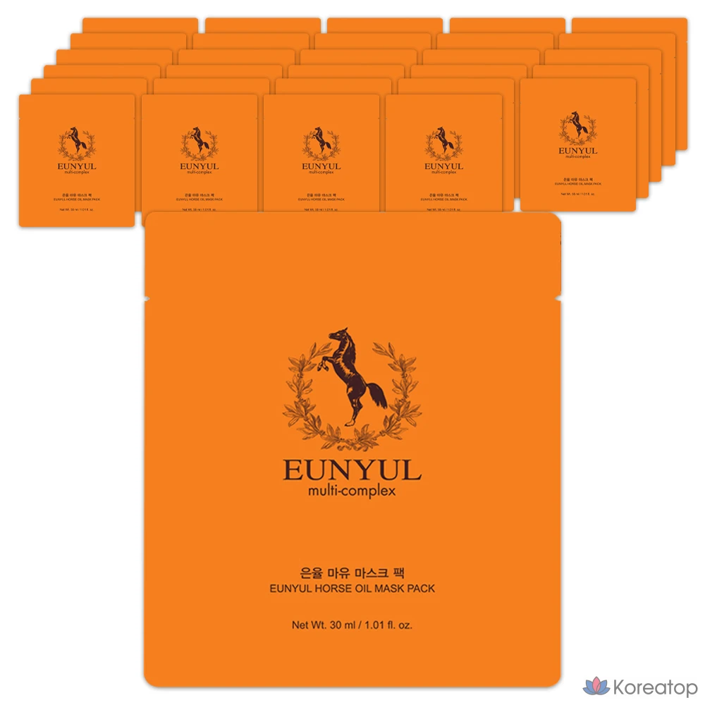 Тканевая маска для лица Eunyul Horse Oil Mask, 30 мл, 60 шт.