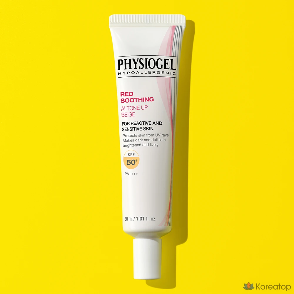 Солнцезащитный крем Physiogel Red Soothing AI Tone-Up Beige SPF50+ PA++++, 30 мл, 1 шт.