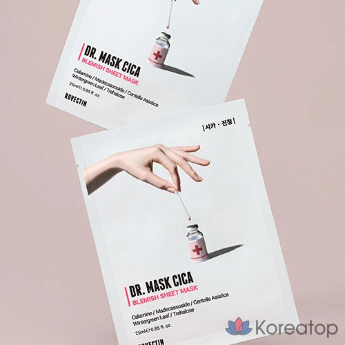 Тканевая маска для лица Rovectin Doctor Cica Mask, 3 шт., фото 2