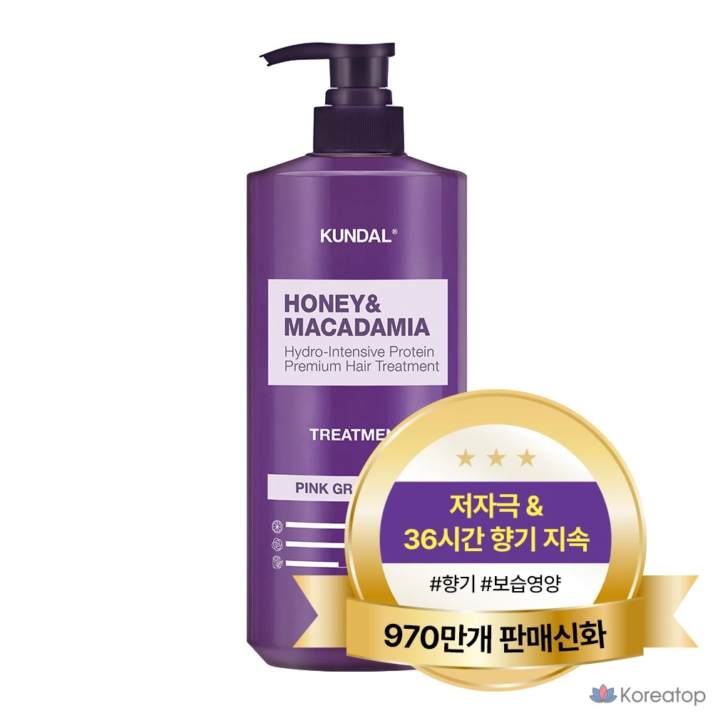 Kundal Honey & Macadamia Розовый грейпфрут, 1,058 л, 1 шт.