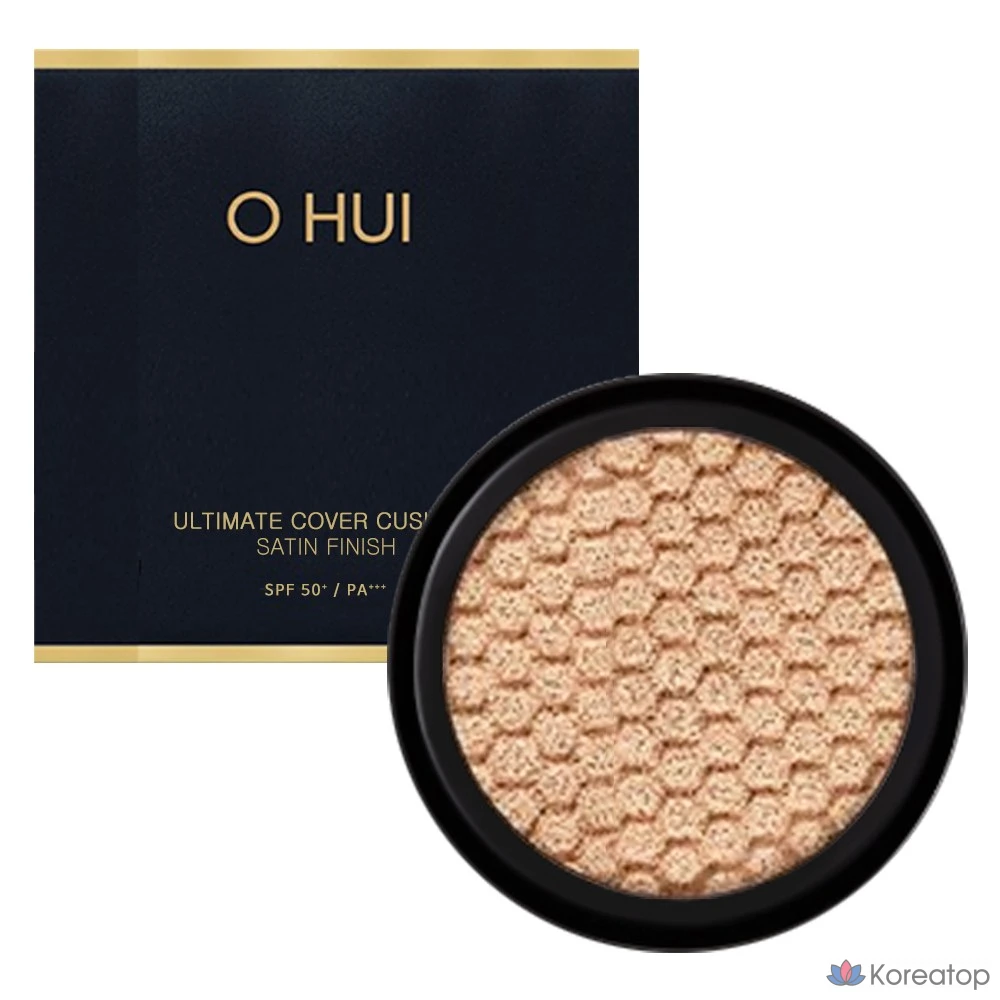 Сменный блок для тонального крема Ohui Ultimate Cover Cushion Satin Finish No. 1 Milk Beige, 15 г, 1 шт.