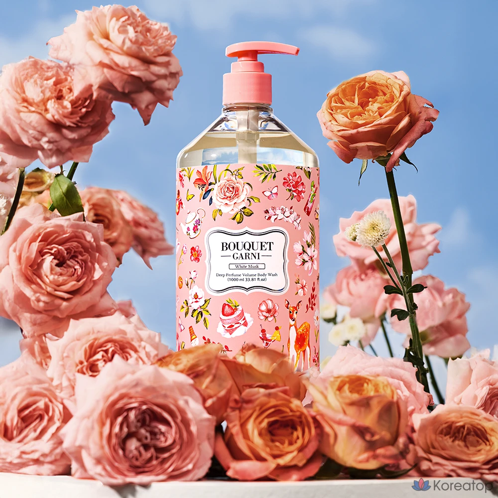 Гель для душа Bouquet Garni Deep Perfume Volume Body Wash White Musk, 1 л, 1 шт.