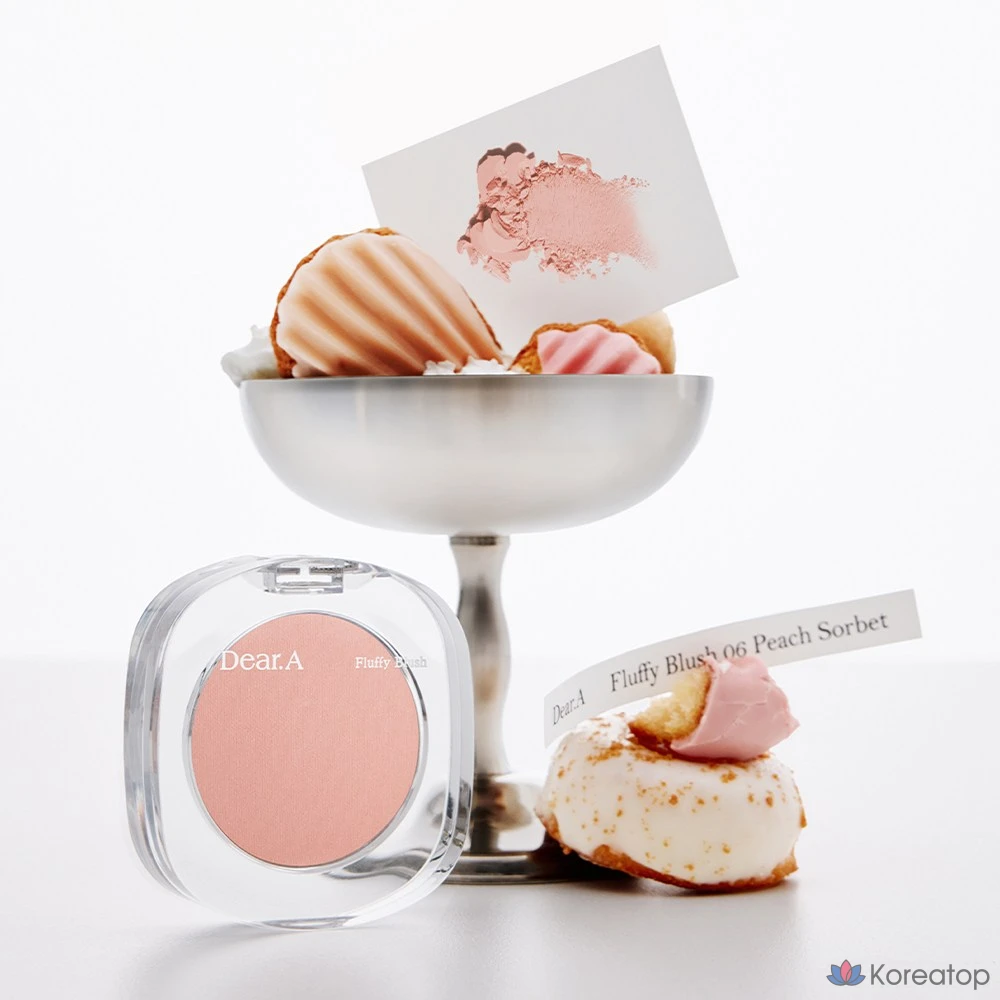 Dear.A Пушистые румяна, 06 Персиковый сорбет, 1 шт.