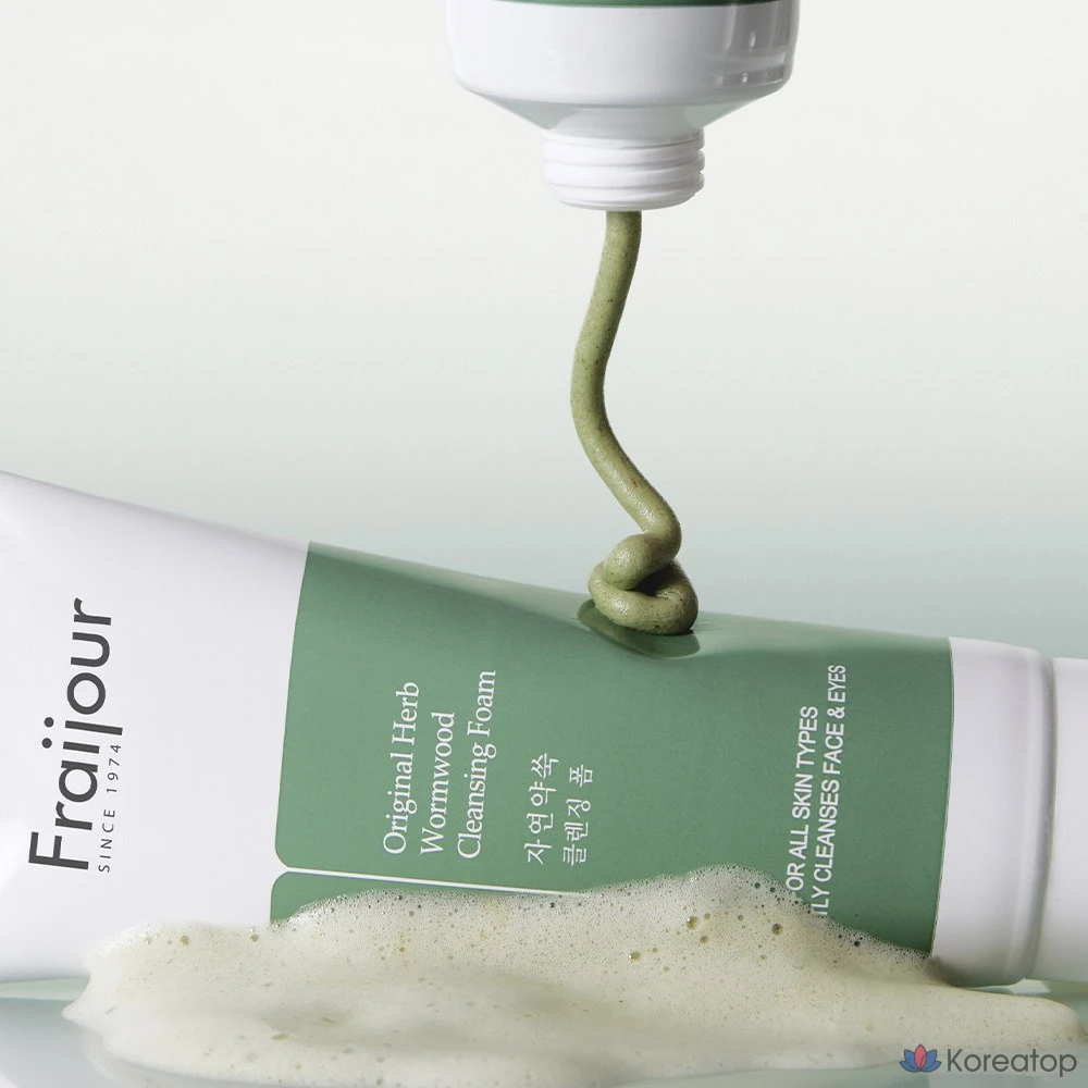 Очищающая пенка Fraijour Original Herb Natural Mugwort Cleansing Foam, 150 мл, 1 шт.
